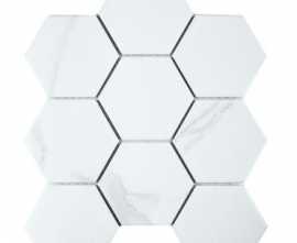 Мозаика Hexagon big Carrara Matt (PMFQ82223) 25.6x29.5x6 от StarMosaic (Китай)