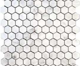 Мозаика мрамор Paladium 7M088-DP (Carrara) 28.5x29.5 от Natural Mosaic (Китай)