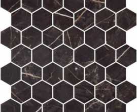 Мозаика Hexagon Marble Coimbra Antislip 28.4x28.6 от Onix Mosaico (Испания)
