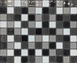 Мозаика PIX016 из стекла (25x25) 30x30 от Pixmosaic (Китай)