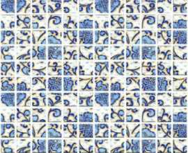 Декор мозаичный DT19 Мотив синий 29.8x29.8 от Kerama Marazzi (Россия)